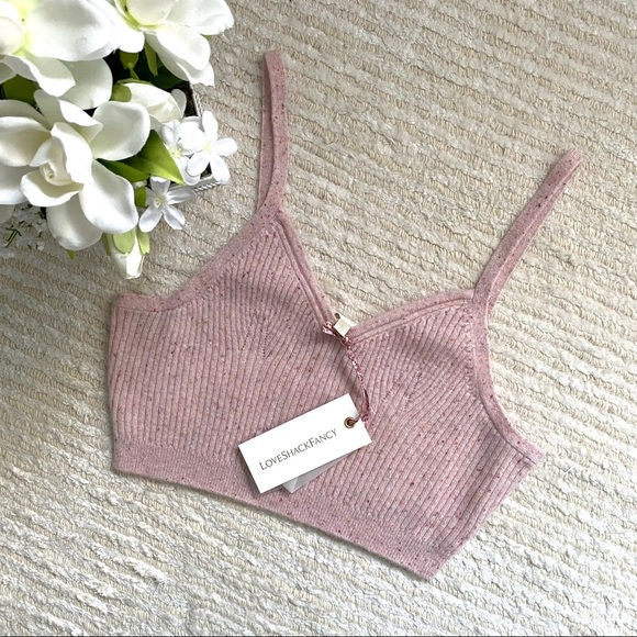NWT LoveShackFancy Noah cropped bralette - Picture 6 of 16